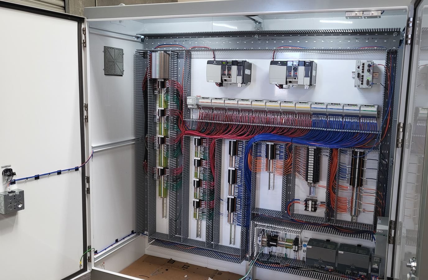 PLC control panel, built to print